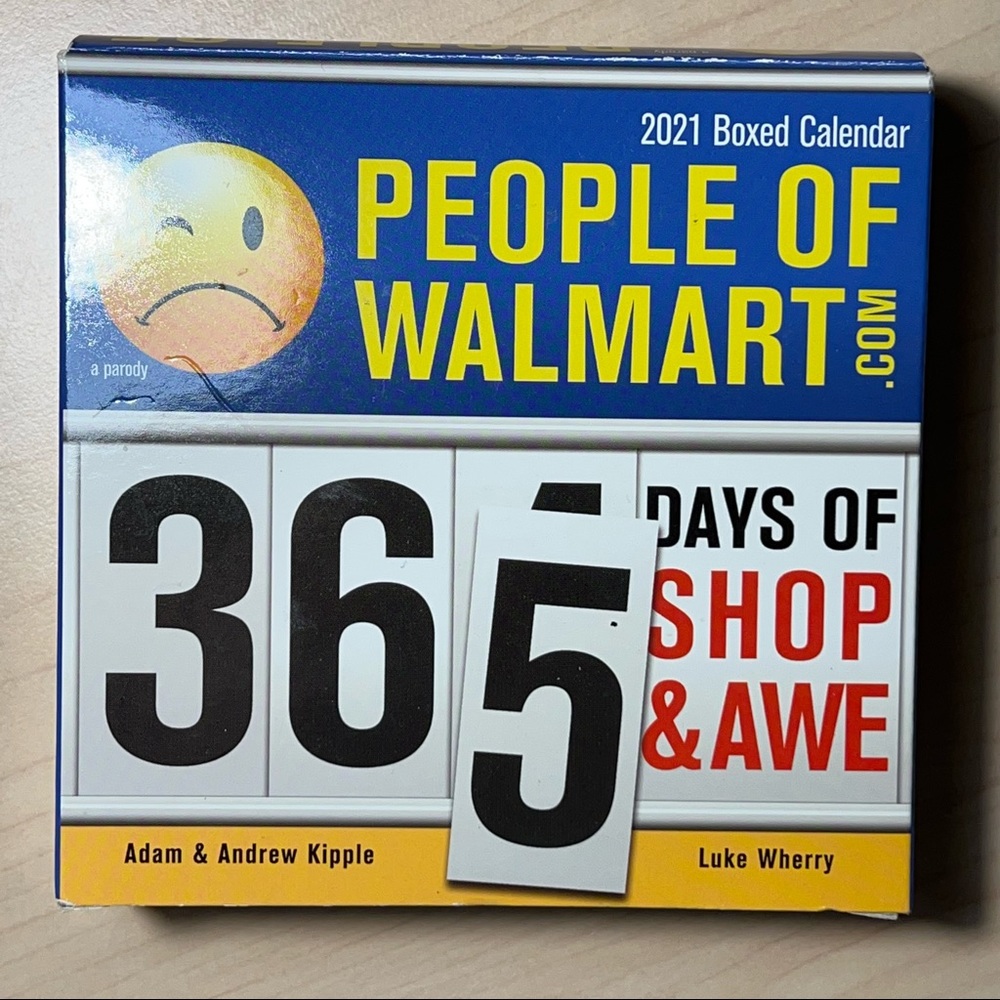 NWT 2021 People of Walmart Boxed Calendar (White Elephant Gag Gift for Adults)